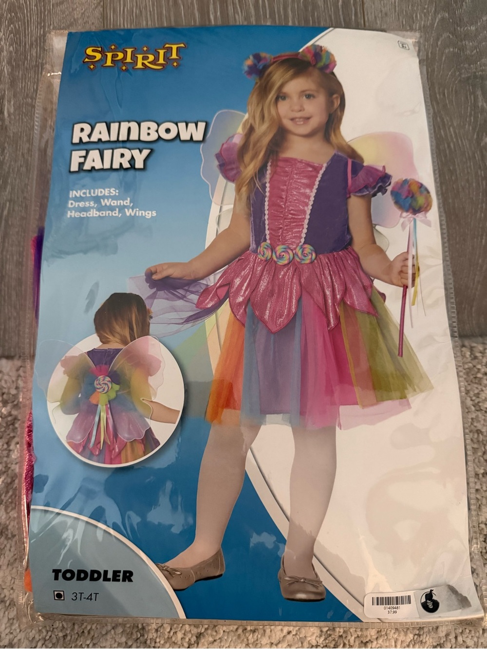 Spirit Rainbow Fairy Toddler Costume - Multicolor